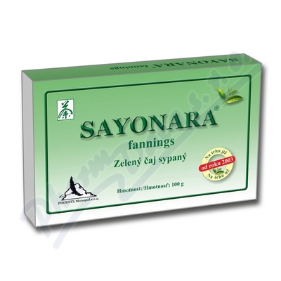 Sayonara fannings zelený čaj sypaný 100g