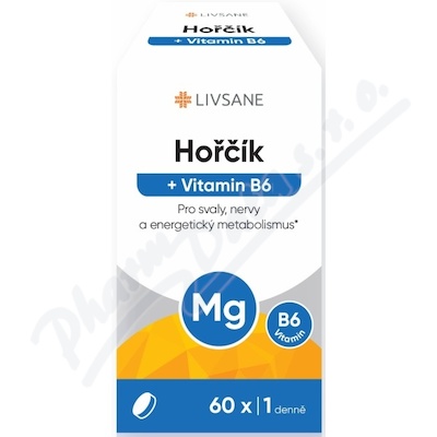 LIVSANE Hořčík + Vitamin B6 tablety 60ks
