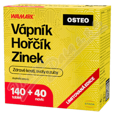 Walmark Váp-Hoř-Zinek Osteo tbl.140+40 Promo2022