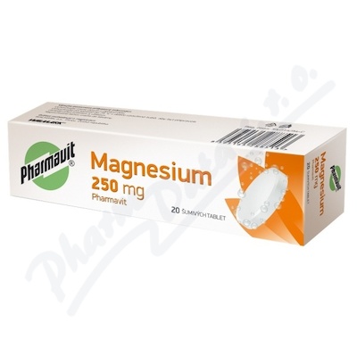 Magnesium/vitamin C Pharmavit 250mg tbl.eff.20