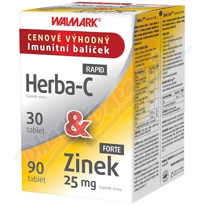 Walmark Herba-C tbl.30&Zinek 25mg tbl.90 Promo2020