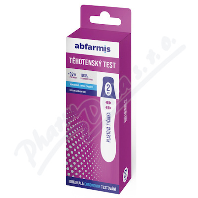 Abfarmis Těhotenský test 10mIU/ml tyčinka 2ks