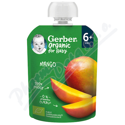 Gerber Kapsička mango BIO 90g 6M