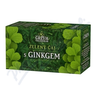 Grešík Zelený čaj s ginkgem n.s.20x1.5g přebal