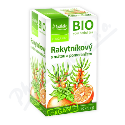 Apotheke BIO Rakytníkový čaj máta pomer. 20x1.8g