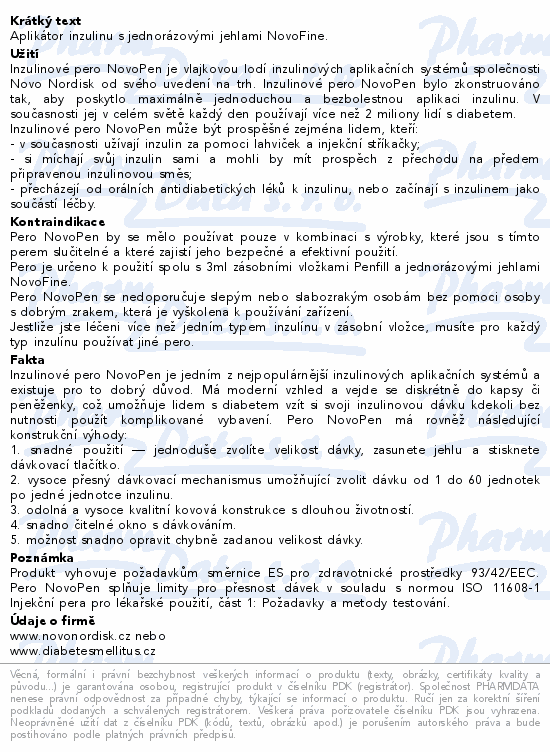 Aplikátor inzulínu NovoPen 4 Grey-Copack