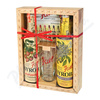 Kitl Syrob Jahoda + Bezový květ dárková kazeta 2x500 ml + sklenička